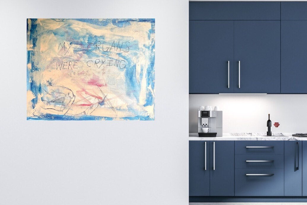 Max Hammond Original Painting and Monoprint Confessional, contemporary, Tracey Emin, Louise Bourgeois