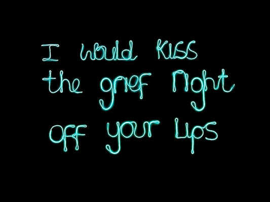 Max Hammond “Grief” 2022, neon, art, lgbt, gay, relationship, gift, original, collectible