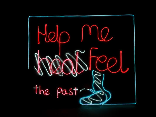Max Hammond “Help Me Feel” 2022, neon, art, lgbt, gay, relationship, gift, original, collectible