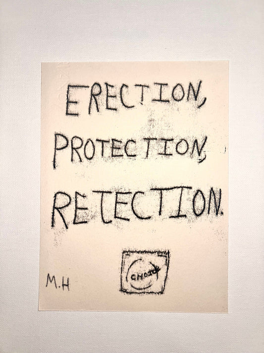 Max Hammond “Rejection” Original Monoprint, print, contemporary confessional artist, signed, dated, print, 1/1, Tracey Emin, art
