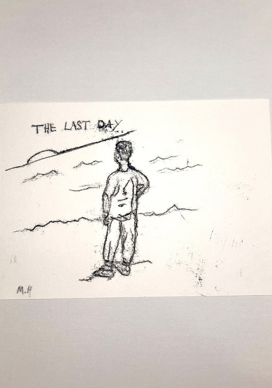 Max Hammond “The Last Day” Original Monoprint, print, contemporary confessional artist, signed, dated, print, 1/1, Tracey Emin, art