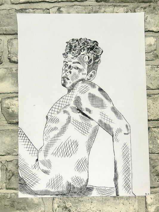 Max Hammond “Shame” Drypoint, print, ink, Tracey Emin, Original, Contemporary Confessional artist, Signed, gift, art, Drawing, 1/1