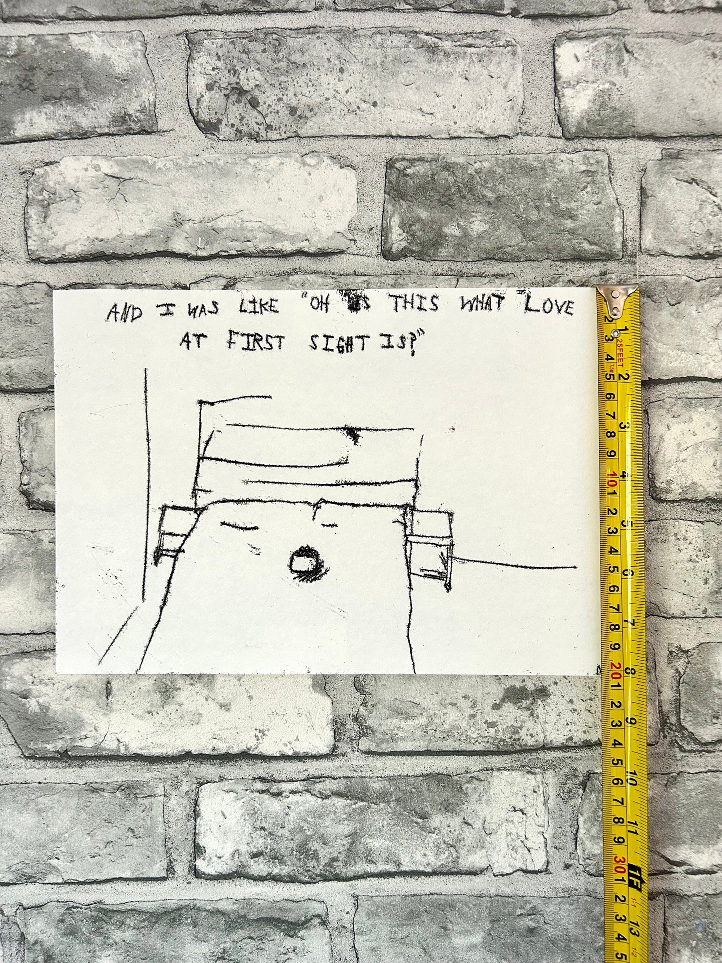 Max Hammond “first sight ” 2022, monoprint, print, confessional, art, nude, Tracey emin, gay, figure, home, decor, gift, black collection l