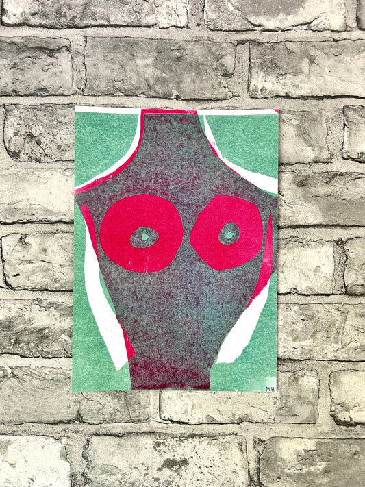 Max Hammond “Bust” 2019, print, confessional, art, nude, Tracey emin, gay, figure, home, decor, gift, black collection