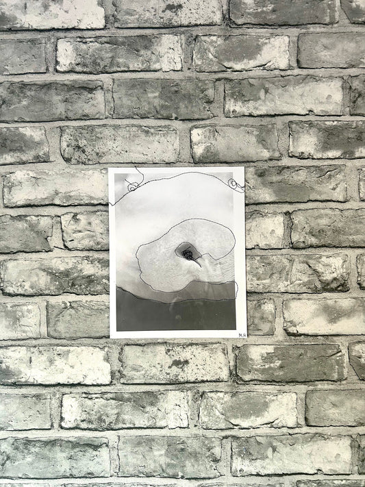 Max Hammond “Layers of love” 2019, print, confessional, art, nude, Tracey emin, gay, figure, home, decor, gift, black collection, sewing