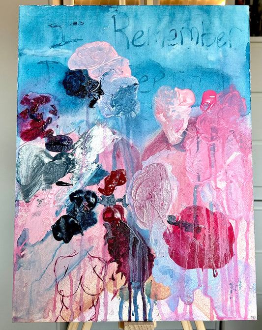 Max Hammond “I remember the feeling well” 2023,  oil painting, acrylic painting, Tracey Emin, abstract, painting, gift, gay, lgbt